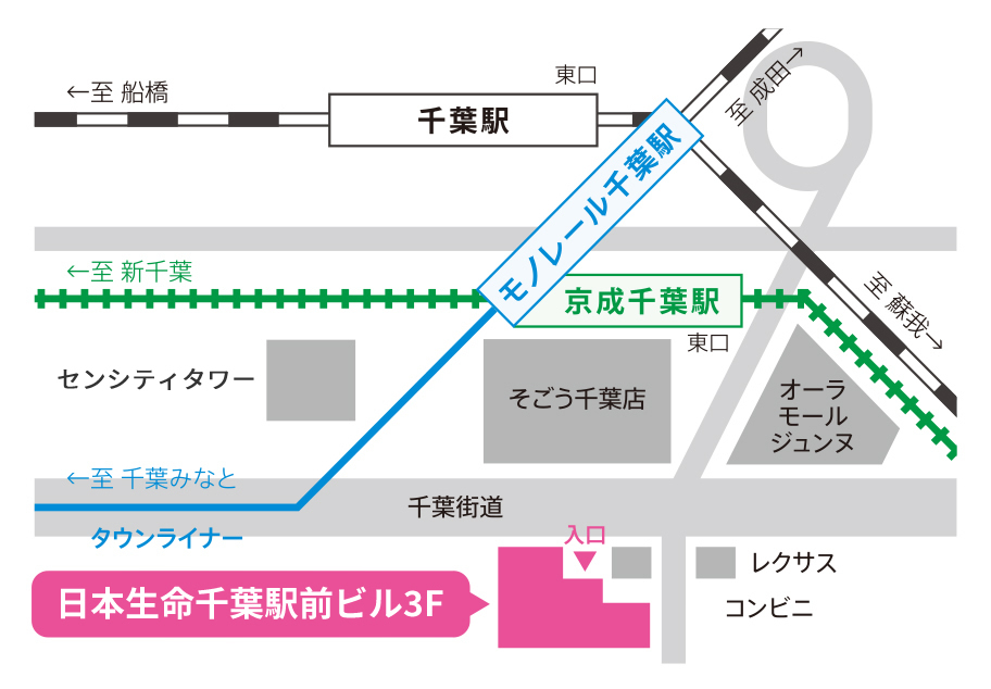 千葉県ジョブサポートセンターアクセス